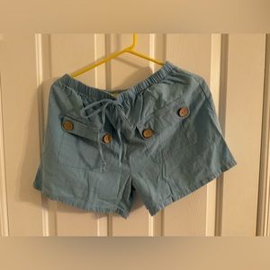 BLUE WOMANS SHORTS
